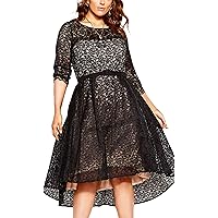 City Chic Women's Apparel Women's Plus Size Dress Lace Lover Ff