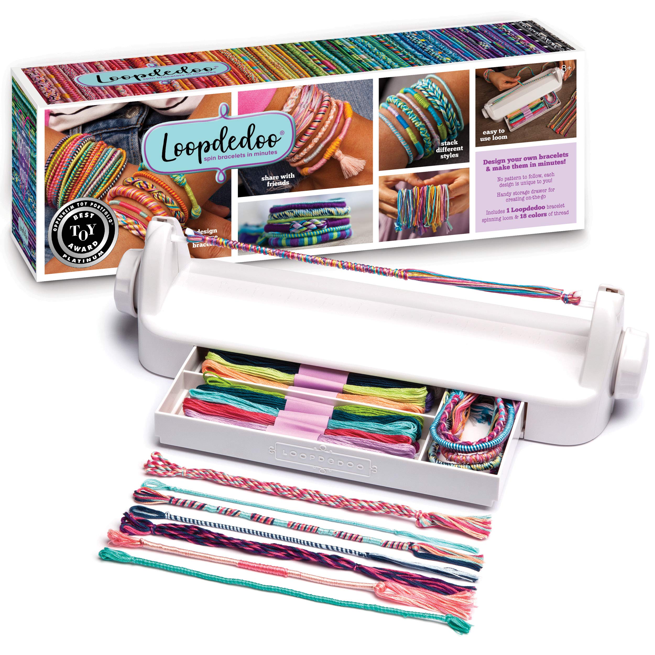 Loopdedoo – Spinning Loom Friendship Bracelet Maker – Award-Winning Craft  Kit