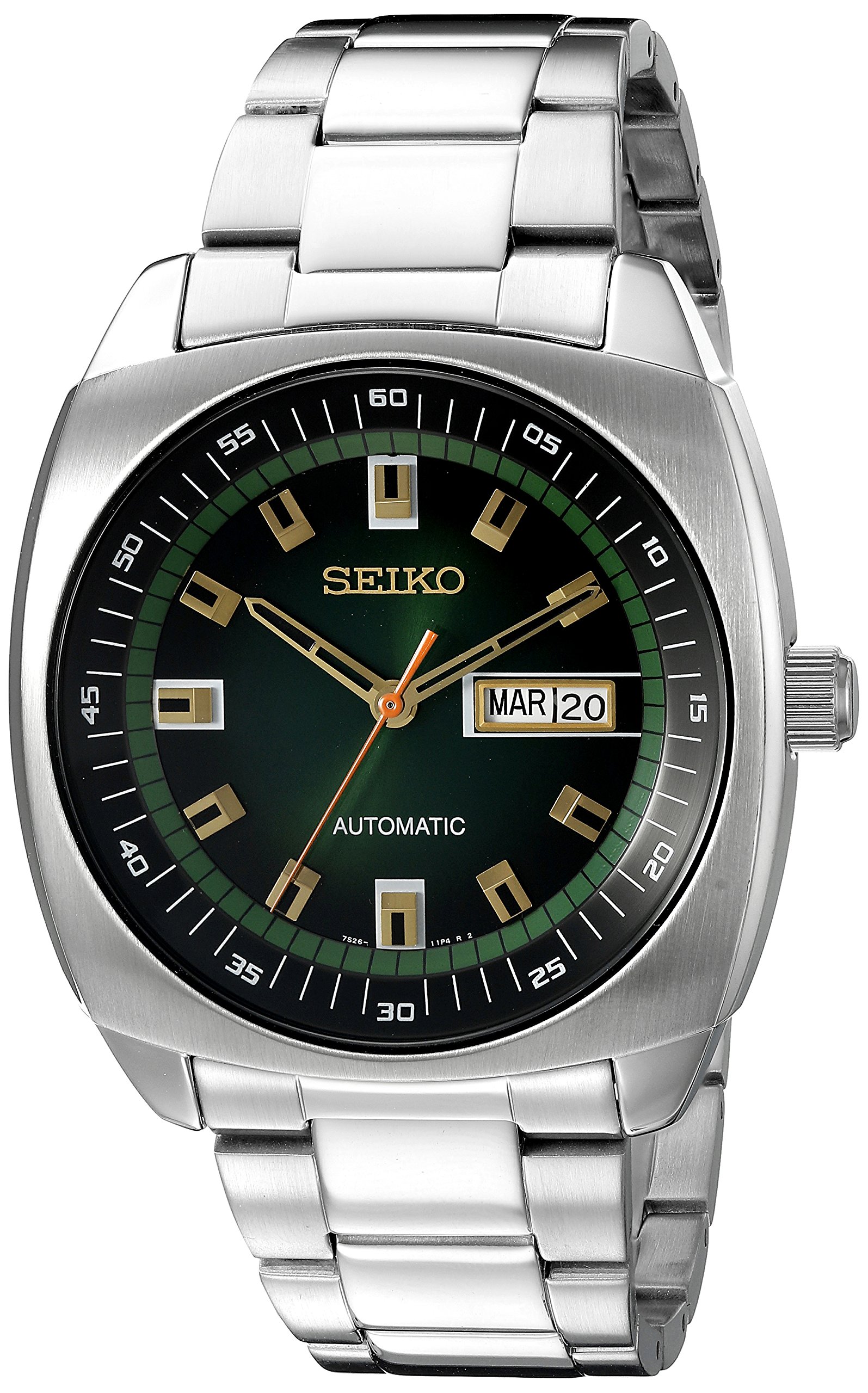 SEIKO Automatic Watch for Men - Recraft Series - Stainless Steel Case and Bracelet, Day/Date Calendar, 50m Water Resistant, and 41 Hour Power Reserve