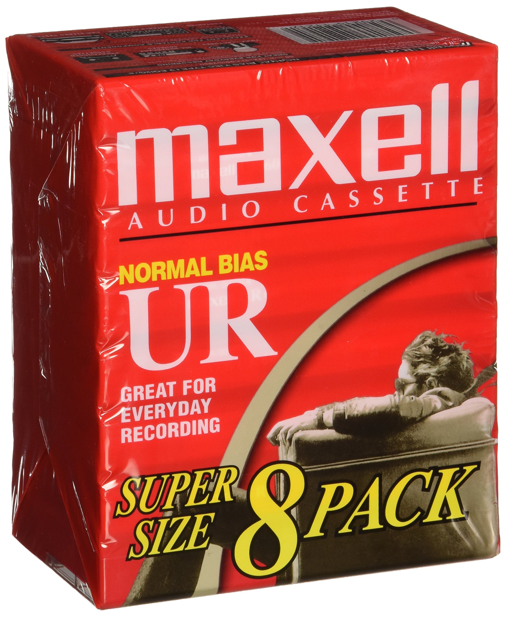 Maxell 109085 Brick Packs Optimally Designed for Voice Recording, Low Noise Surface with 60 Min Recording Time Per Tape