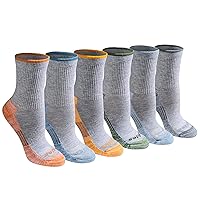 Dickies Women's Dri-tech Advanced Moisture Wicking Mid-Crew Socks (6 Pairs) (M)