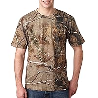 Mens 100% Ringspun Cotton Licensed Realtree® Camouflage Crew Neck Short Sleeve Tee (3980)