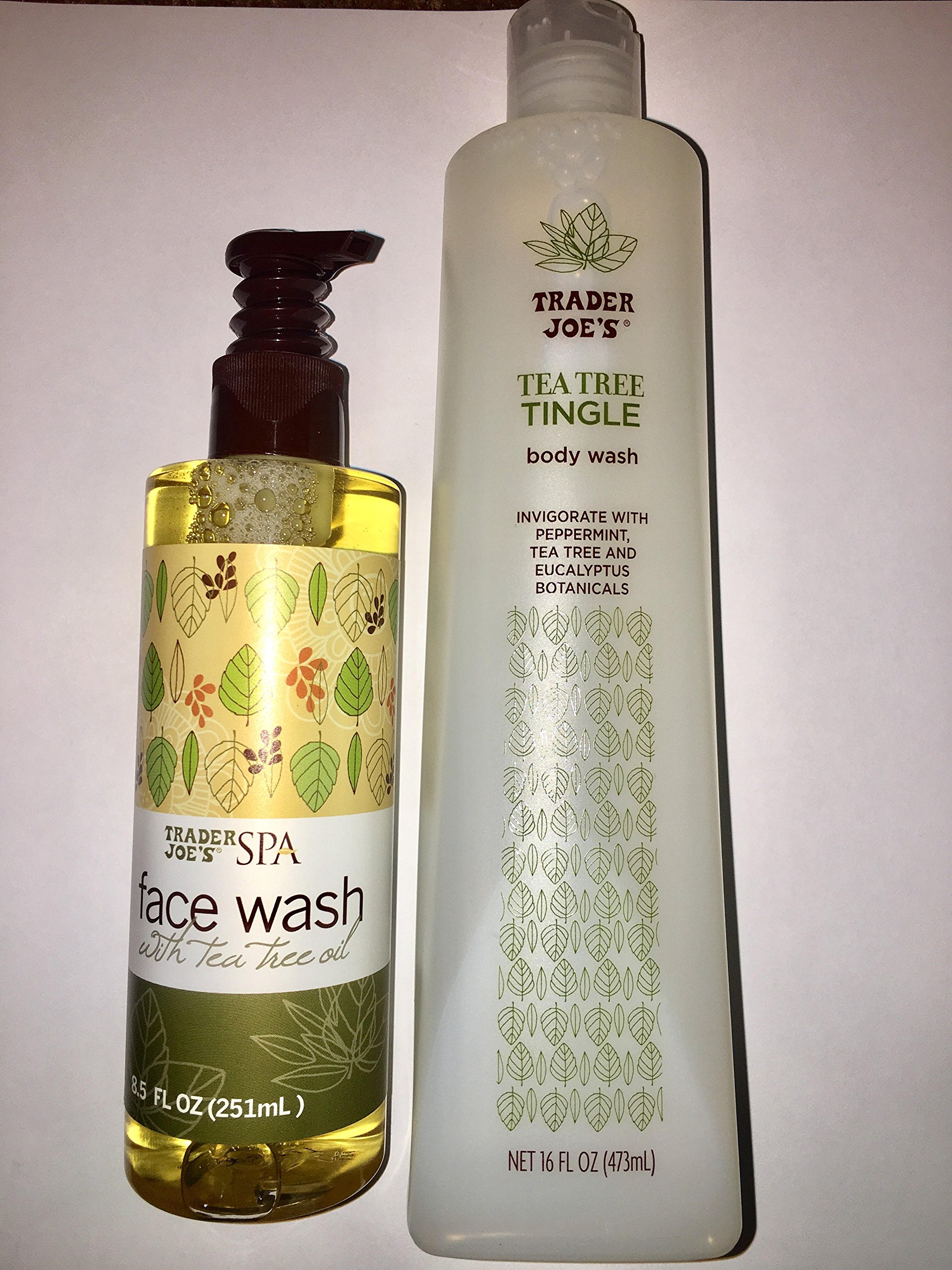 Trader Joes Spa Face Wash with Tea Tree Tingle Body Wash