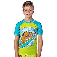 Scooby-Doo Boys' Character Surfing Scooby Rashguard Shirt Swim Top