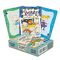 AQUARIUS Rugrats Playing Cards - Rugrats Themed Deck of Cards for Your Favorite Card Games - Officially Licensed Rugrats Merchandise & Collectibles - Poker Size with Linen Finish