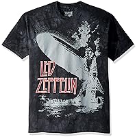 Liquid Blue Men's Led Zeppelin Exploding Zeppelin Short Sleeve T-Shirt