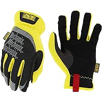 Mechanix Wear: FastFit Work Glove with Elastic Cuff for Secure Fit, Performance Gloves for Multi-Purpose Use, Touchscreen Capable Safety Gloves for Men (Yellow, XX-Large)