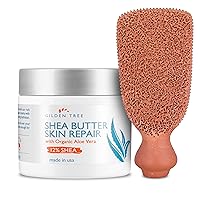 2-Sided Foot Scrubber & Shea Butter Skin Repair Cream Bundle