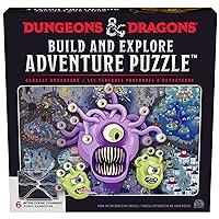 Dungeons & Dragons, Build and Explore Adventure Puzzle, DND Adult Puzzles, Dungeons and Dragons 1000 Piece Puzzles for Adults and Kids Ages 12+