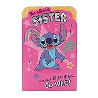 Disney Birthday Card for Sister - Stitch Design