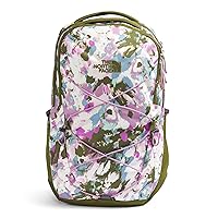 THE NORTH FACE Women's Every Day Jester Laptop Backpack, White Dune Painted Bouquet Print/Forest Olive/Mineral Purple, One Size