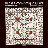 2024 Wall Calendar Red & Green Antique Quilts from the Poos Collection: 12 months; 12” x 12”