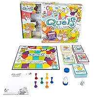 Spin Master Quelf Board Game: Party Game for Teens and Adults -Obey The Cards to Win Family Game Night - 300 Outrageous Action Cards Combines Quiz Questions, Stunts, Acting, and Hilarious Rules