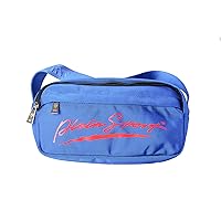 Unisex Navy Blue Logo Print Hip Belt Fanny Pack Bag