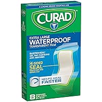 Curad Waterproof Blisterheal Hydrocolloid, Clear, 8 Count