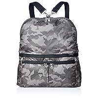 Isaac Y91-04-16 Travel Series Backpack & Shoulder Bag, Gray, Camouflage