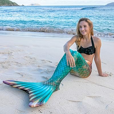 Fin Fun Limited Edition Mermaid Tail for Swimming for Girls, Kids, Women,  Teen and Adults with Monofin