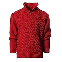 Gioberti Kids and Boys Mock Neck Pullover Knitted Sweater