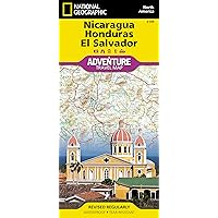 Nicaragua, Honduras, and El Salvador Map (National Geographic Adventure Map, 3109)