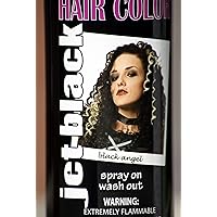 Spray On Wash Out Black Hair Color Temporary Hairspray Great For Costume or Halloween Party Stage Play Concert Rave Hair Spray