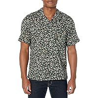 Naked & Famous Denim Men's Aloha Shirt Fit Button Down in Fruit Print-Navy