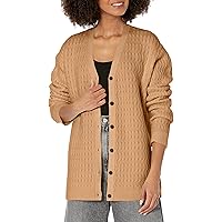 Theory Women's Long Cable-Knit Cardigan Sweater