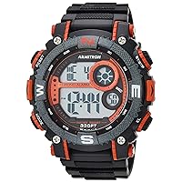 Men's Digital Chronograph Resin Strap Watch, 40/8284