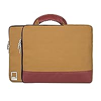 Tan 13 13.3-inch Laptop Travel Carrying Sleeve Case Cover Bag for Google PixelBook Go 13.3