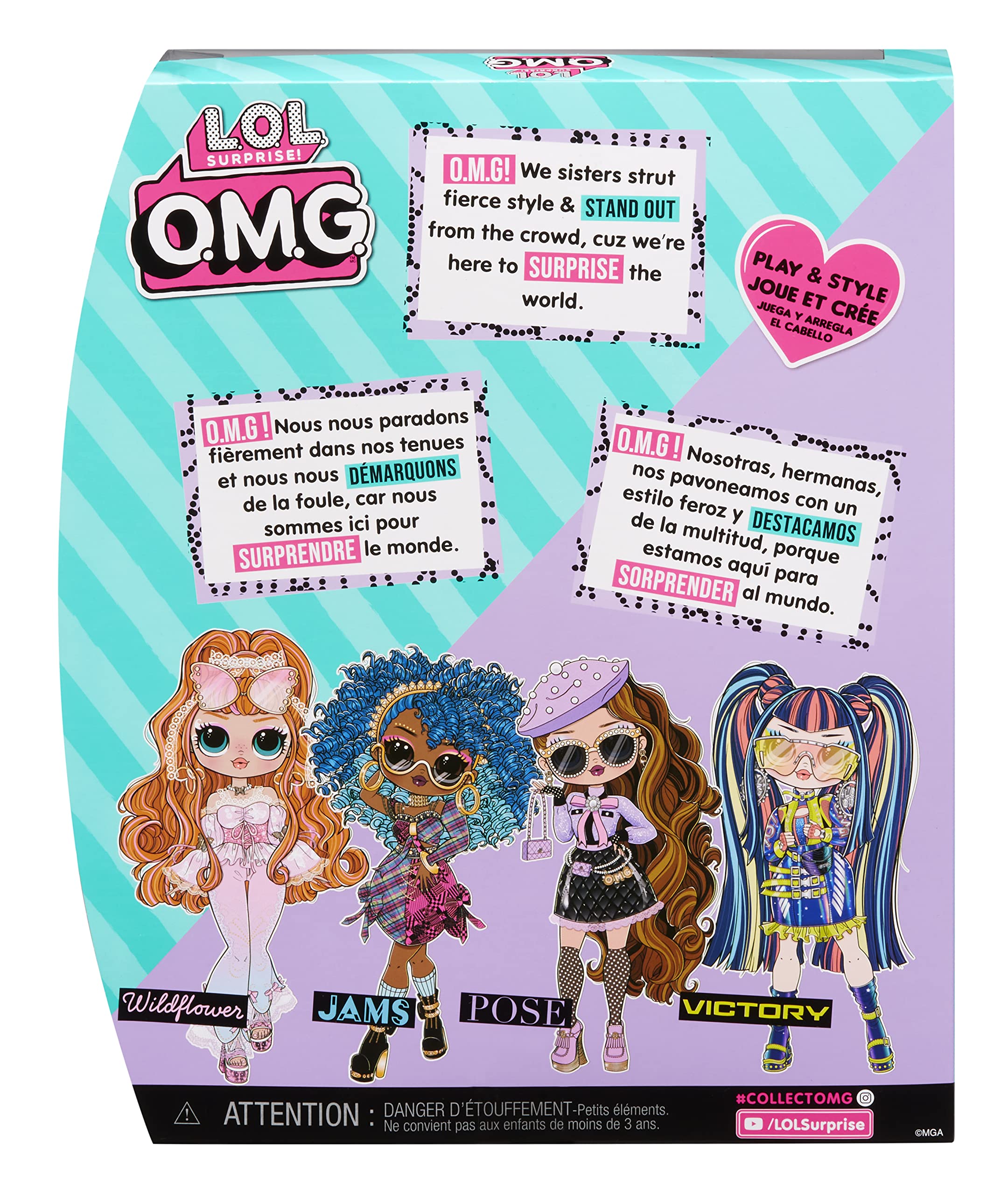 L.O.L. Surprise! LOL Surprise OMG Pose Fashion Doll with Multiple Surprises and Fabulous Accessories – Great Gift for Kids Ages 4+