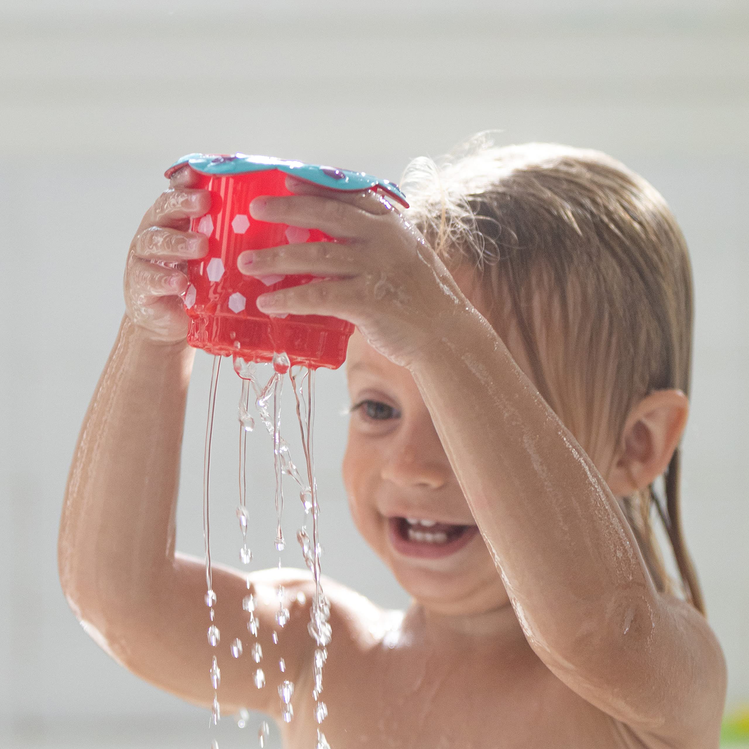 Nuby 5-Piece Splish Splash Stacking Cups Baby Bath Toy