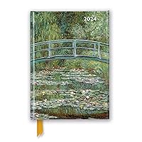 Claude Monet: Bridge over a Pond of Waterlilies 2024 Luxury Diary - Page to View with Notes