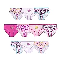 That Girl Lay Lay Girls' 100% Combed Cotton 10-Pack Underwear, Sizes 4, 6, and 8