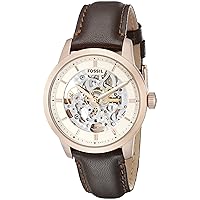Fossil Men's ME3078 Townsman Analog Display Automatic Self Wind Brown Watch