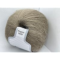 Coyote Brown Angora Solid - Fine Weight Acrylic Angora Wool Blend Yarn - 3.53 Ounces (100 Grams) 601 Yards (550 Meters)