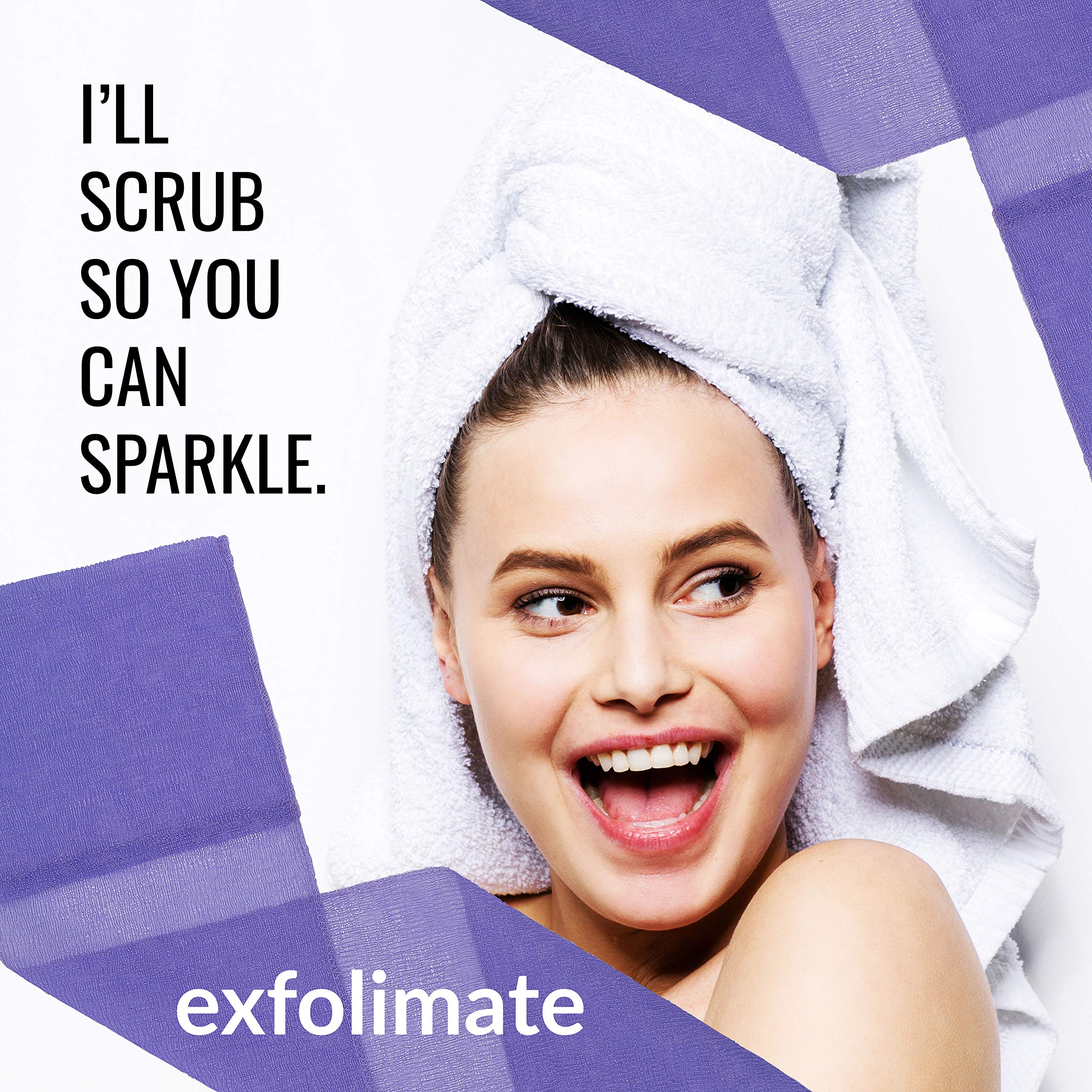ExfoliMATE | Magic Exfoliating Shower Cloth Gently Removes Dead Skin for a Youthful Clear Complexion - only 1 cloth at a reduced price (Mystery/Surpise Color - Pocket 2.0)