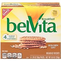 belVita Breakfast Biscuits, Golden Oat, 8.8 Ounce (Pack of 3)