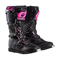 O'Neal 0325-707 Womens New Logo Rider Boot (Black/Pink, Size 7)