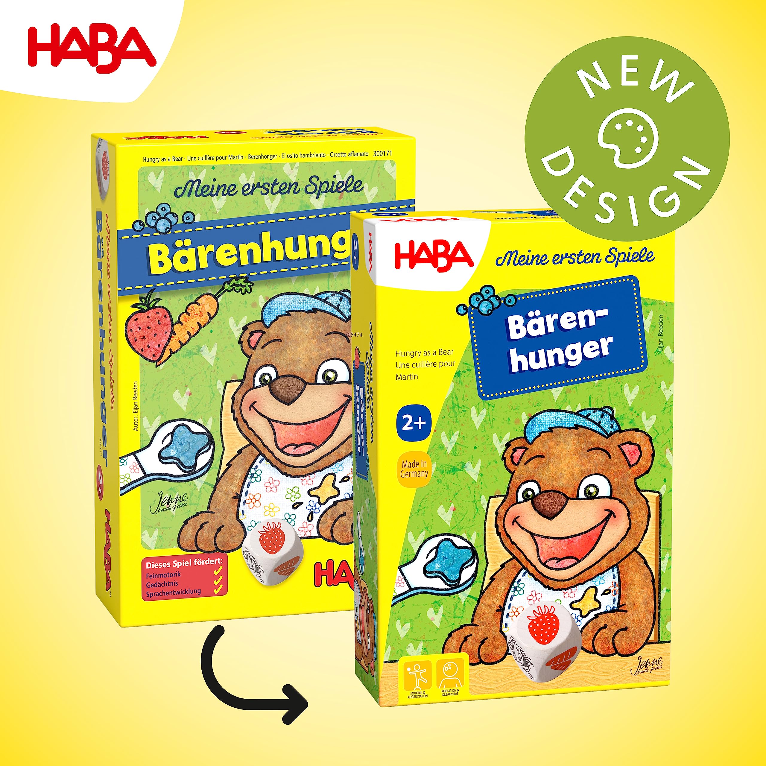 HABA My Very First Games - Hungry as a Bear - A Memory & Dexterity Game for Ages 2 and Up