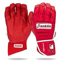 Franklin Sports MLB Batting Gloves - CFX Pro PRT Heavy Duty Protective Baseball + Softball Batting Gloves - Adult Padded Reinforced Leather Batting Gloves
