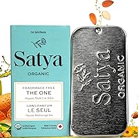 Satya Organic All Over Body Balm Tin - Organic Balm for All Skin Types - Face Balm Moisturizer - Hydrating Face Cream for Adults and Kids - Travel size 0.24 Oz