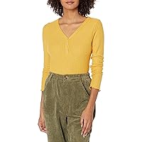 KENDALL + KYLIE Women's Button Front Long Sleeve Top