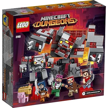 LEGO Minecraft The Redstone Battle 21163 Cool Minecraft Set for Kids Aged 8 and Up, Great Birthday Gift for Minecraft Players and Fans of Monsters, Dungeons and Battle Action (504 Pieces)