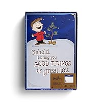 DaySpring - Peanuts Christmas - Good Tidings of Great Joy - 18 Christmas Boxed Cards & Envelopes, KJV