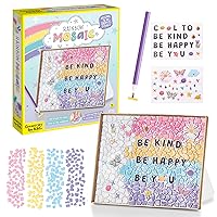 Creativity for Kids Rainbow Mosaic Craft Kit: Valentine Craft Kit for Kids, Gifts for Girls and Boys Ages 7-10+, Diamond Painting for Kids