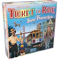 Ticket to Ride San Francisco Board Game - Fast-Paced Railway Adventure in The City by The Bay! Fun Family Game for Kids & Adults, Ages 8+, 2-4 Players, 10-15 Minute Playtime, Made by Days of Wonder