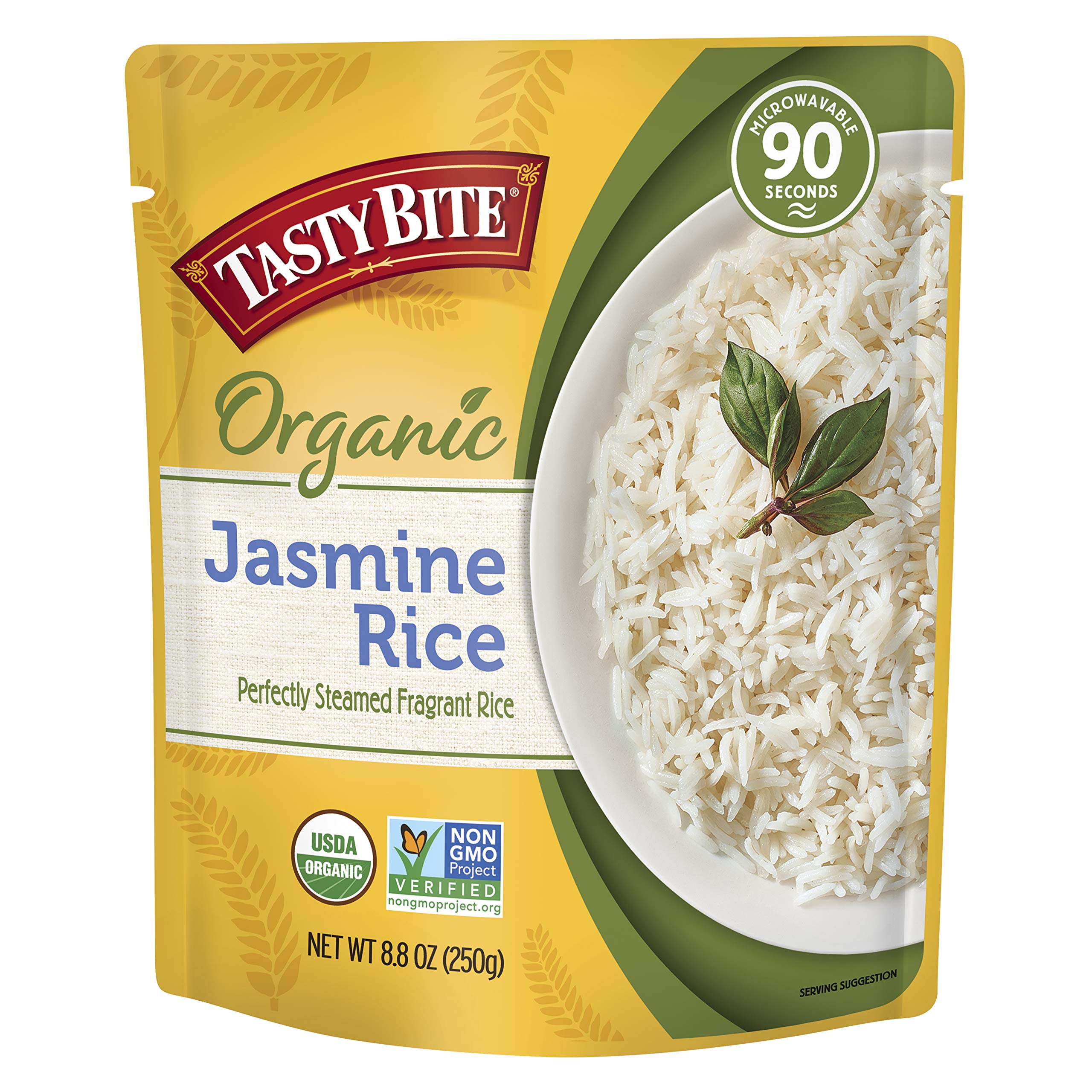 Tasty Bite Jasmine Rice, Microwaveable Cooked Rice, 8.8 Ounce (Pack of 6)