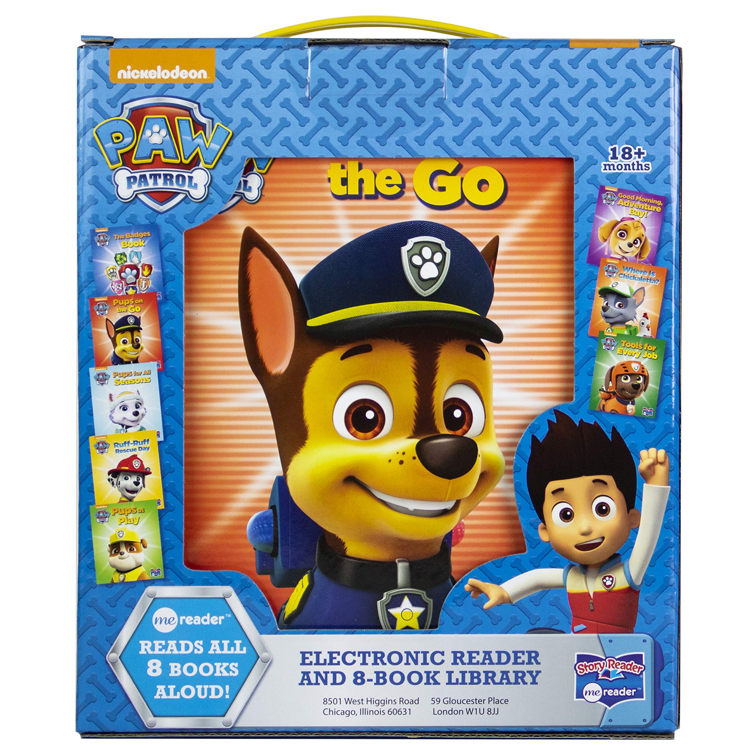 Nickelodeon Paw Patrol Chase, Skye, Marshall, and More! - Me Reader Electronic Reader and 8 Sound Book Library - PI Kids