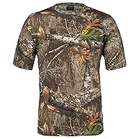 SCENTBLOCKER Scent Blocker Fused Cotton Lightweight Short-Sleeve Shirt, Camo Hunting Clothes