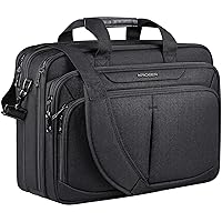 KROSER Laptop Bag Expandable Lightweight Briefcase for 17.3