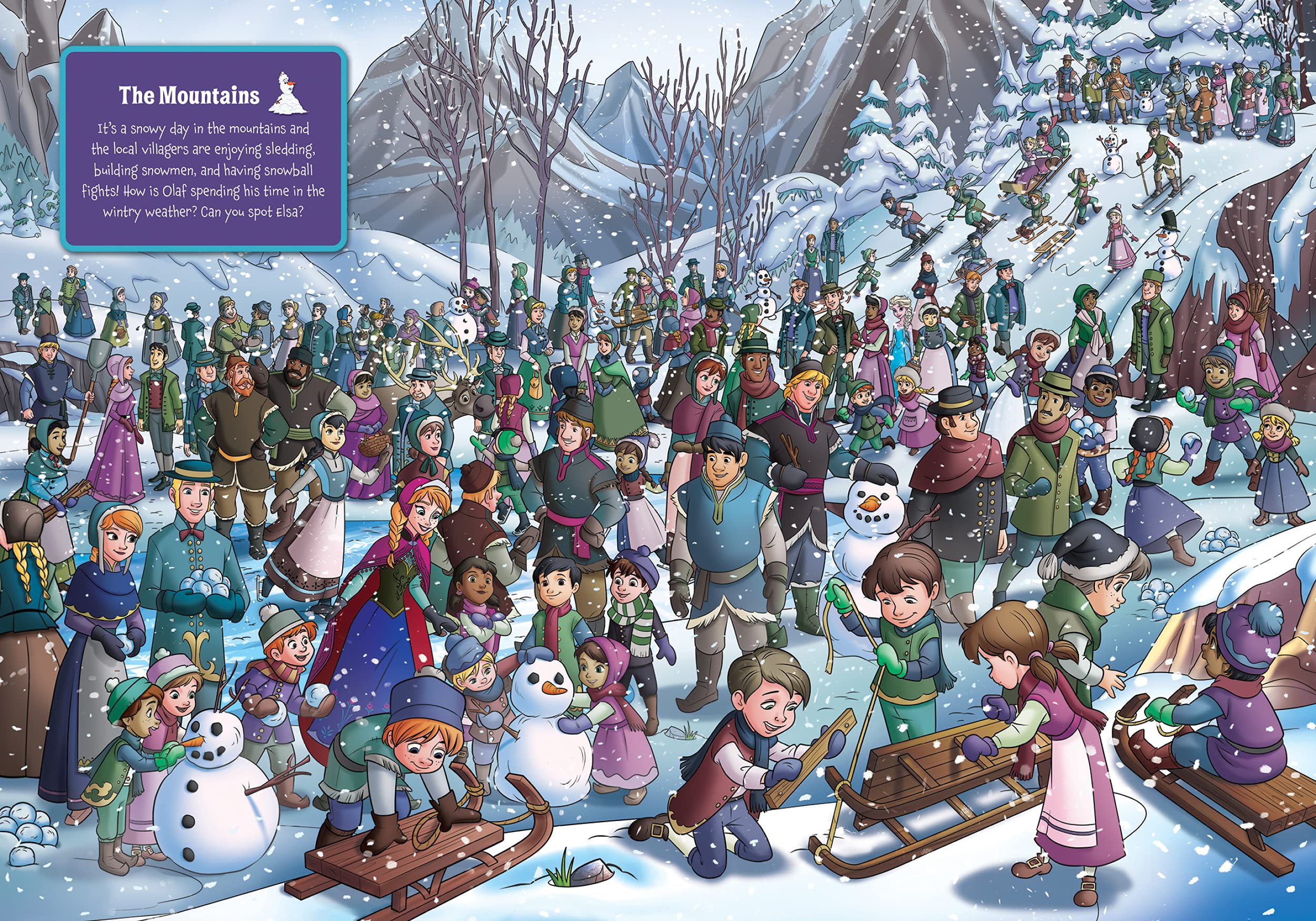 Disney Frozen - Where’s Olaf? Look and Find Activity Book - Includes Elsa, Anna, and More Frozen Favorites - PI Kids